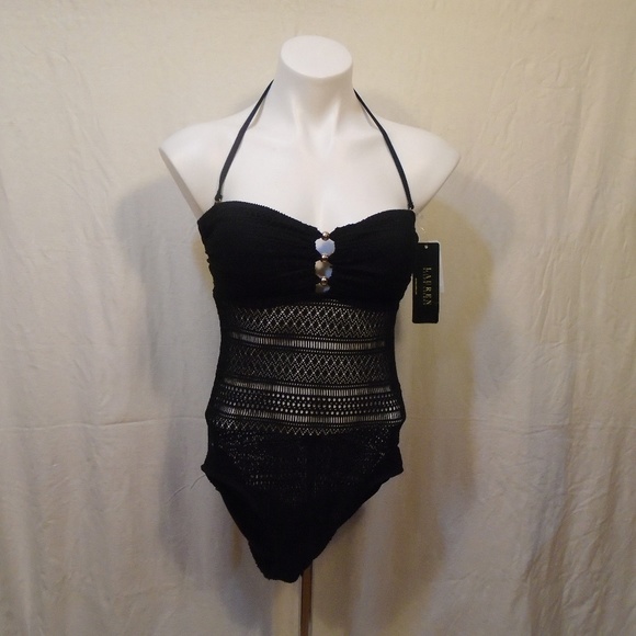 Ralph Lauren Other - Ralph Lauren Crochet 1 Piece Bandeau Swimsuit NWT